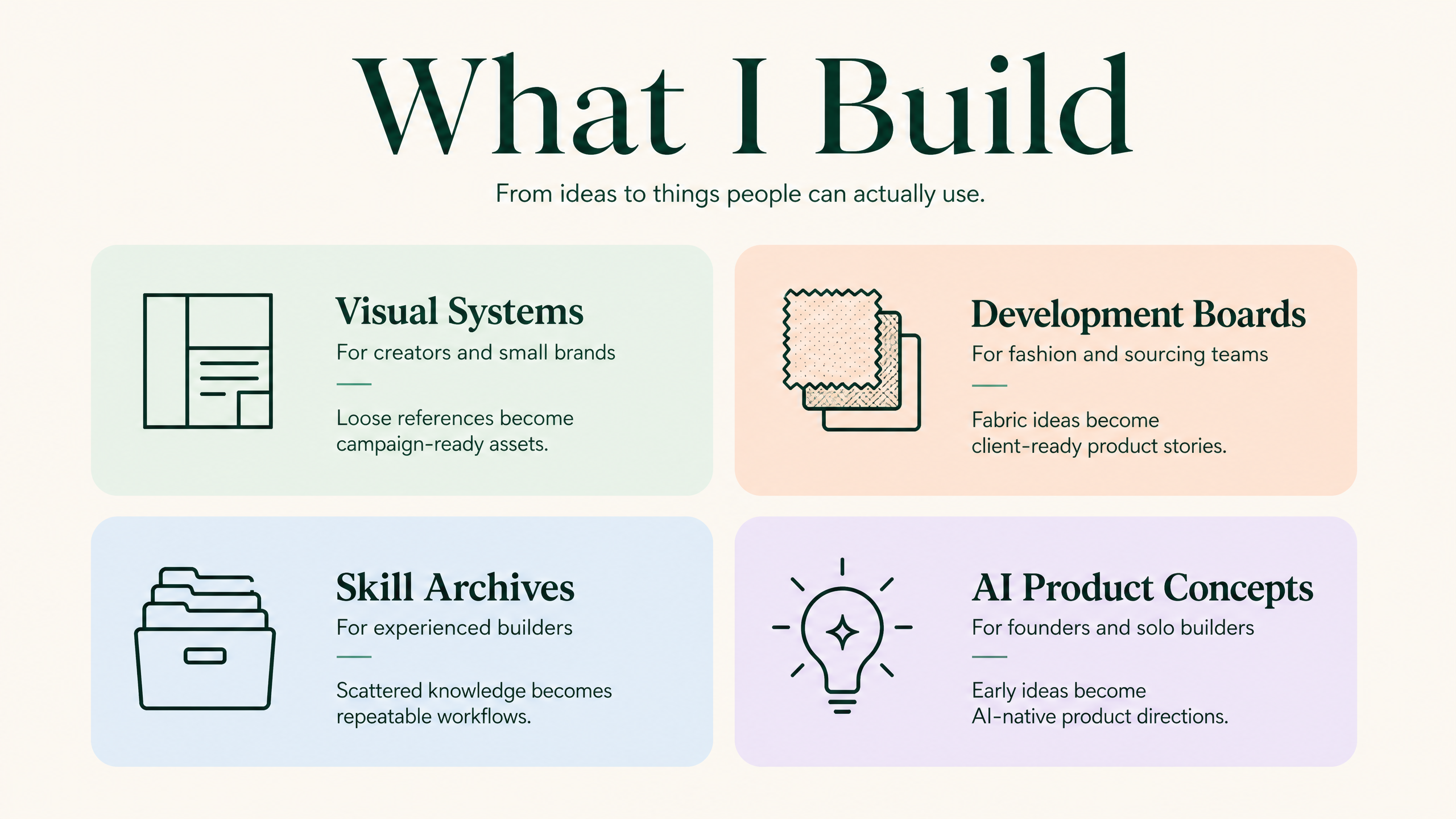 AI visual system for a small brand with reusable campaign and product assets